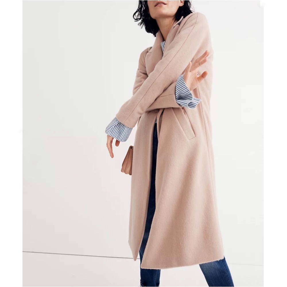 BECKEN Oversize Lightweight Silk Long Coat Size XS